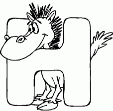 Baixe com apenas um clique. Desenhos Para Colorir Letras Do Alfabeto De H A N Imprimir E Pintar