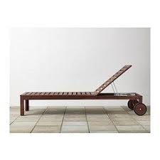Applaro Chaise Brown Stained Brown Ikea Sun Lounger Patio Deck Furniture Sun Lounger Cushions
