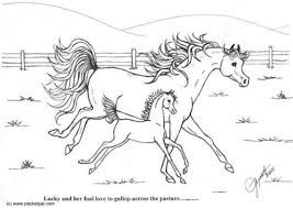 Coloring Page Mare And Foal Img 6089 Horse Coloring Pages Horse Coloring Animal Coloring Pages