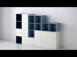 Quelques éclats sur le placage bois (voir photos 2/3)notamment aux angles côtés buffet et coin des portes. Eket Det Fleksible Reolsystem Youtube Ikea Buffet Bas Blanc Deco Chambre Enfant