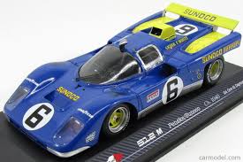Maybe you would like to learn more about one of these? Rare Models 18013 Scale 1 18 Ferrari 512m Team Penske Sunoco Ch 1040 N 6 3rd 24h Daytona 1971 M Donohue D Hobbs Crasched Body Blue Yellow
