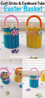 Easy ideas with ice cream stick and popsicle stick by crafts for kids, easy to do at home with amazing craft ideas for kids. Cute And Easy Easter Basket Craft The Joy Of Sharing