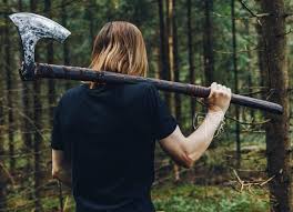 Two Handed Berserker Axe Berserkers Were Fearsome Viking Warriors Who Were Said To Fight In A Trance Like State They Often Appeare Bearded Axe Viking Axe Axe
