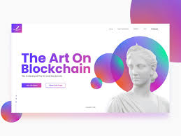 Art On Block Ico Website Design Concept Website Design Concept Design Gallery Website