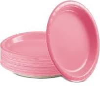 Paper Dinner Plates Pink, 8 1/2 Inches Paper Plates Disposable, Strong and  Sturdy Disposable Plates for Party, Dinner, Holiday, Picnic, or Travel ...
