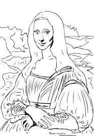 77 great free coloring pages pdf format 71 out of 100 based on410 user ratings. Mona Lisa La Gioconda By Leonardo Da Vinci Coloring Page Free Printable Coloring Pages Outline Art Famous Painting Mona Lisa Drawing