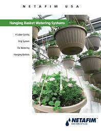 Additionally, they protect your home from damage caused by water in order to water your plants adequately, attach hanging basket drip pans and add water to the pot until it starts to flow out of the bottom of your pot. Hanging Basket Watering Systems Netafim Usa