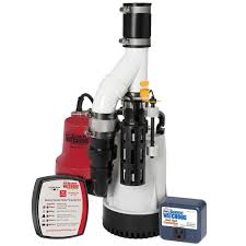 This provides added protection in case of a power failure or if primary pump fails. Basement Watchdog 1 3 Hp Submersible Combination Sump Pump System With 24 Hour A Day Monit The Home Depot Canada