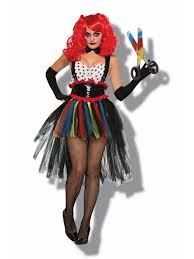 Get the best deals on clowns & circus costumes. Evil Girlie Clown Costume Horror Womens Costumes