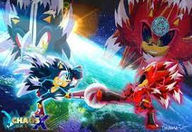 chaos x sonic phase 4 vs dark shadow phase 4 by tyleralexander123 sonic and shadow sonic art sonic