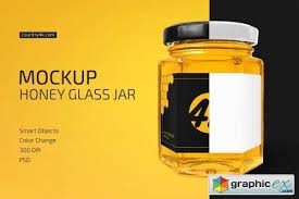 Download free honey jar mockup psd. Honey Glass Jar Mockup Free Download Vector Stock Image Photoshop Icon Glass Jars Jar Honey Jar