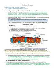 Bring out the inner scientist in all your students with our scientifically accurate models and activities. Membranedynamics Learninggoals Exam1 Docx Membrane Dynamics Readings From Human Physiology 8th Edition Chapter 5 Membrane Dynamics Pp 122 151 Based On Course Hero
