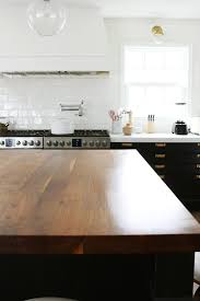 How We Refinished Our Butcher Block Countertop Outdoor Kitchen Countertops Butcher Block Countertops Replacing Kitchen Countertops