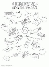 Maybe you would like to learn more about one of these? Coloring Pages Healthy And Unhealthy Food Coloring Pages Printable Com