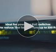 PoE Texas 56v 120w PoE Compatible Power Supply with Wall Mounting Tabs -  Easy Installation for Long Distance Power Over Ethernet Network Switch, ...