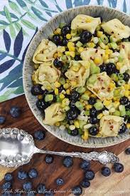 Tortellini Pasta Salad With Corn And Blueberries Recipe Pasta Salad With Tortellini Tortellini Pasta Tortellini