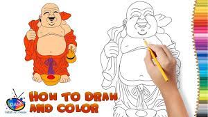 Laughing Buddha Drawing Easy How To Draw And Paint Laughing Buddha Step By Step Laughing Buddha Creative Inspiration Drawings how to draw and paint laughing buddha