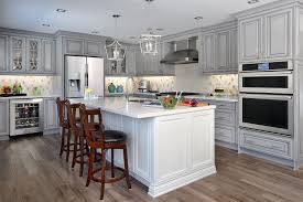 Glacier White Island And Sterling Grey Cabinets Blend Nicely Together Raywalcabinets Kitche Kitchen Remodel Small Kitchen Inspiration Design Kitchen Design