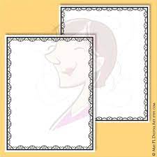 Lace Border Frames 8x11 Clipart Great For Decorating Etsy Make Your Own Wedding Invitations Border Frames Document Frame