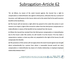 Subrogation is generally the last part of the insurance claims process. Subrogation Meora Teitler Ppt Download