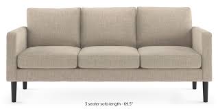 This sort of arrangement is compact and leaves room for free movement. Liverpool Sofa Beige Urban Ladder
