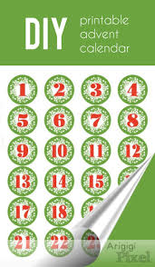 Printable Advent Calendar Number 1 25 And Letters Merry Etsy Diy Advent Calendar Diy Calendar Printable Advent Calendar