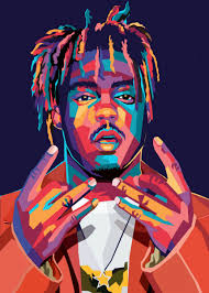 Juicewrld Pop Art Poster Print Metal Posters Displate Pop Art Posters Rapper Art Pop Art