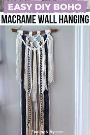 If you are also a boho person and want to look unique and one of a kind then your fashion accessories should really be stand out. Easy Diy Macrame Wall Hanging In 15 Minutes Feeling Nifty