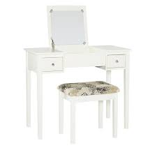 Vintage style makeup vanity idea. Linon 36 In White Makeup Vanity In The Makeup Vanities Department At Lowes Com
