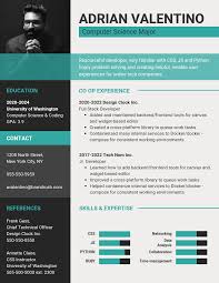Computer Science Student Resume Template
