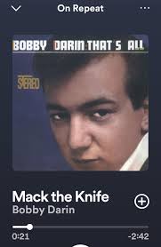 Hi everybody. Nice to be here. Even if I am a tango-junkie now...Bobby  Darin still stays one of my fav. singers and I share a name with him. As I  was a