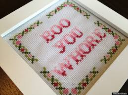 Scenic camel cross stitch chart. 19 Hilariously Nsfw Cross Stitches You Won T Find In Grandma S House Huffpost
