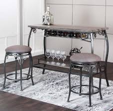 Sold and shipped by costway. Cramco Inc Sprite 3 Piece Counter Height Bar Table And Stool Set Value City Furniture Pub Table And Stool Sets