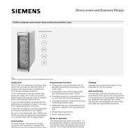 Manual 7SJ50 Siemens | PDF | Relay | Power Supply