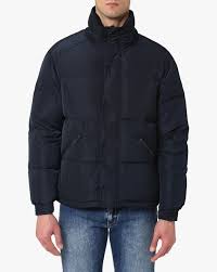 Logo on the rear neckline. Buy Navy Jackets Coats For Men By Armani Exchange Online Ajio Com