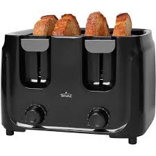 Black And Decker 4 Slice Toaster Walmart Rival 4 Slice Black Toaster Walmart Com Black Toaster Toaster Four Slice Toaster