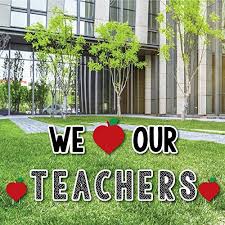 Teacher Appreciation First Day Of School Yard Sign Outdoor Lawn Decorations Th Teacher Appreciation Week Signs Teacher Appreciation Signs School Yard Signs