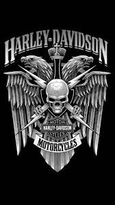 Logo Harley Davidson Wallpaper Logotipy Grupp Logotip Chernye Oboi