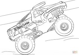 Monster Truck Para Colorear