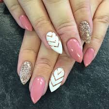 Gel Nails Pink White Glitter Stilettos Pink Gel Nails Almond Nails Designs Remove Acrylic Nails They're a lot less damaging.