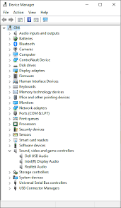 Select device manager in the menu. Windows Device Manager