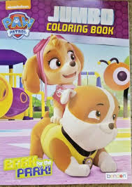 The paw patrol dogs at the harvest. Paw Patrol Jumbo Coloring Book Nickelodeon Skye Marshall 2 Books 80 Pages Each For Sale Online Ebay