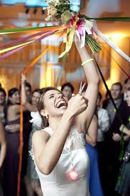 Bouquet Toss Alternative Last One With A Ribbon Attached Wins Bouquet Toss Wedding Bouquet Toss Bridesmaid Bouquet Alternatives