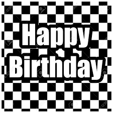Tarjeta De Feliz Cumpleanos En Blanco Y Negro Ilustraciones Vectoriales Clip Art Vectorizado Libre De Derechos Image 18226713 Bordes en blanco y negro para imprimir, muchos diseños de bordes circulares, geométricos, antiguos, con letras para decorar tus creaciones con bordes en blanco y negro. tarjeta de feliz cumpleanos en blanco y negro