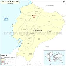 Where Is Quito Location Of Quito In Ecuador Map