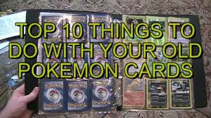 I'm now looking for a way to playtest some decks from all of these cards. Top 10 Things To Do With Your Old Pokemon Cards Youtube