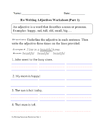 Adjectives Worksheets Regular Adjectives Worksheets In 2020 Adjective Worksheet Adjectives English Adjectives