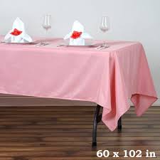 60x102 Rose Quartz Polyester Rectangular Tablecloth Clearance Sale Table Cloth Easter Table Decorations Flower Table Decorations