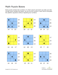 Crossword puzzles are for everyone. Math Puzzle Boxes Addition Math Puzzles Maths Puzzles Mental Maths Worksheets