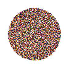 Wir sind ein haustier und rauchfreier haushalt. Filzkugelteppich Rund Multi Von Myfelt Connox